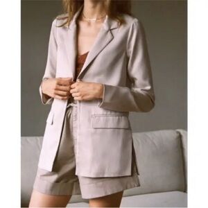 Abercrombie & Fitch Light Beige Women's Blazer